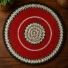 Handmade Maasai Beaded Placemat With Cowrie Shells