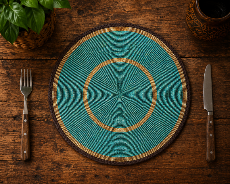 Jungle Green Maasai placemat