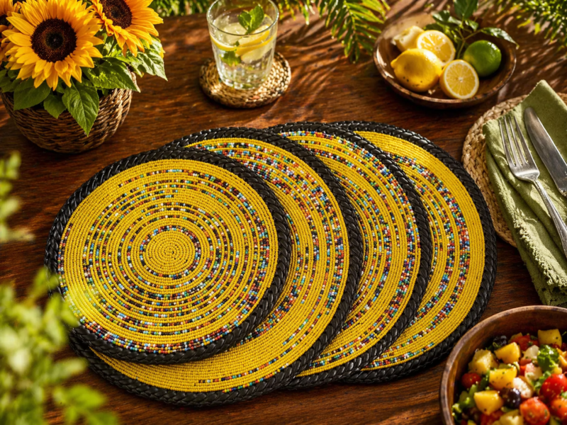 Summer Tide Beaded Placemat