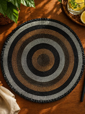 Sunset Rings Fully Beaded Placemat
