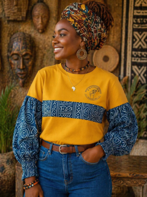 ChatGPT Image Apr 17, 2026, 05_49_58 PM Artisan Duka Long Sleeve Cotton T-Shirt - Women