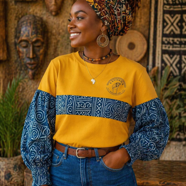 Artisan Duka Long Sleeve Cotton T-Shirt - Women