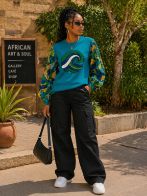 ChatGPT Image Apr 18, 2026, 12_28_14 PM Tidecrest Wave Ankara Cotton T-Shirt