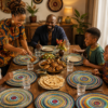 Rainbow Swirl Maasai Heritage Beaded Placemat