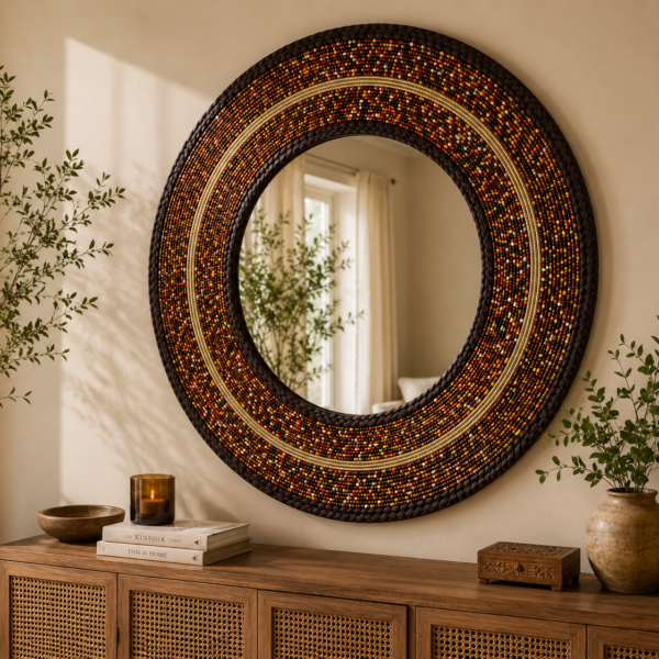 Githeri Mix Maasai Beaded Mirror