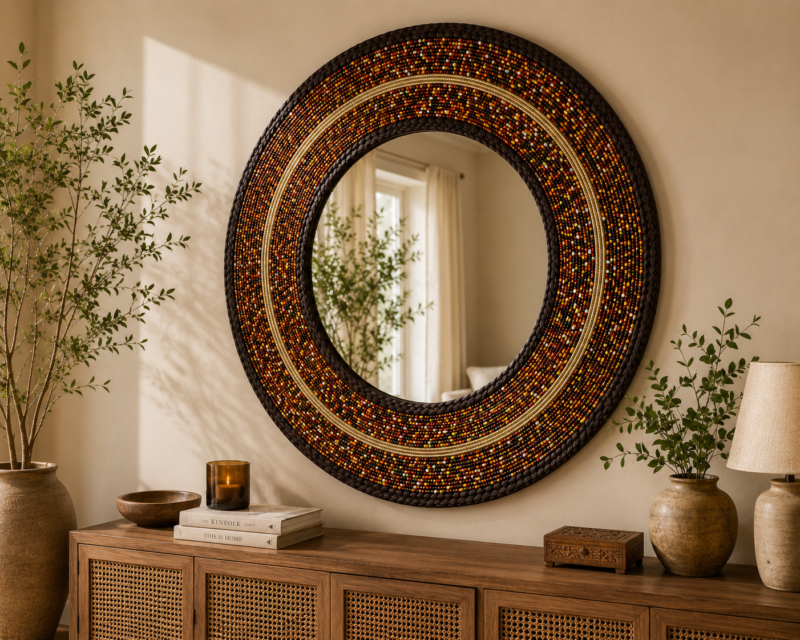 Githeri Mix Maasai Beaded Mirror
