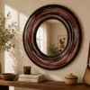 Handmade Red Beaded Mirror