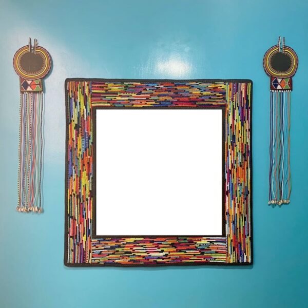 Giant Multi-coloured Square Mirror