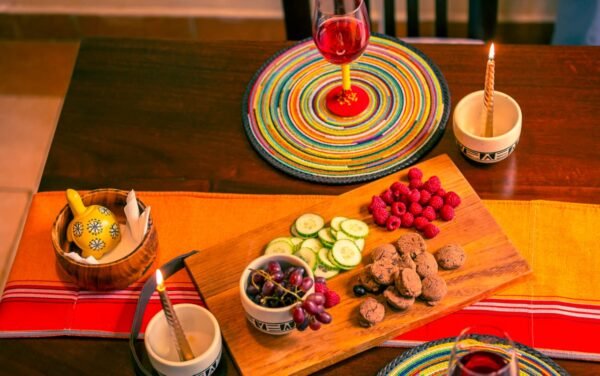 Maasai Colors Beaded Placemat