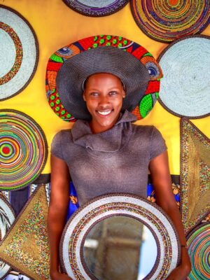 Unique Patterned Beaded Mirrors