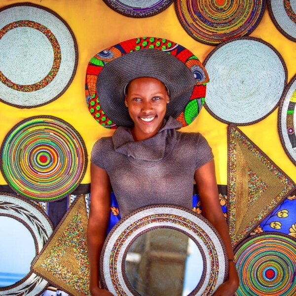 Unique Patterned Beaded Mirrors