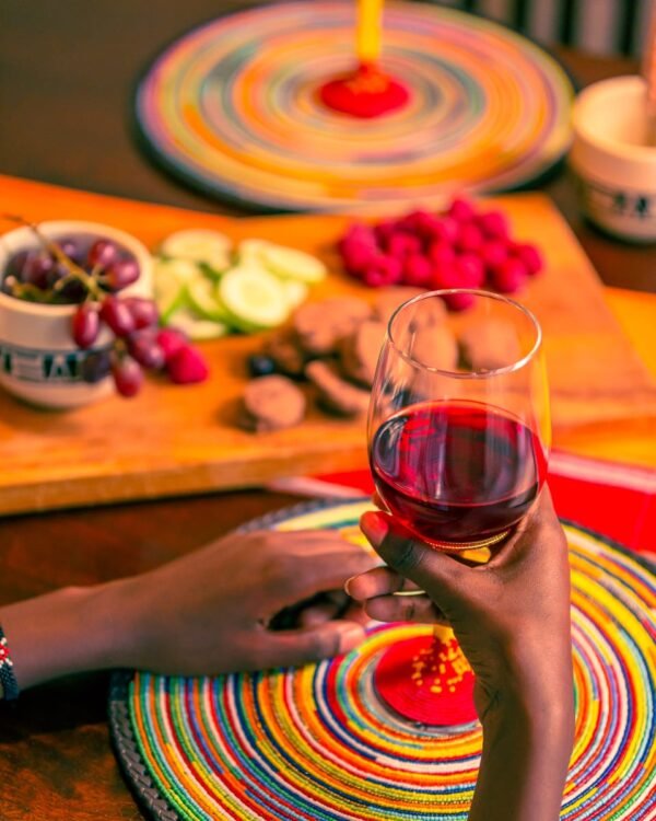 Maasai Colors Beaded Placemat