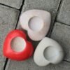 Heart Shaped Soapstone Candle Holders - 9 Inch Heart Shaped Soapstone Candle Holders - 9 Inch