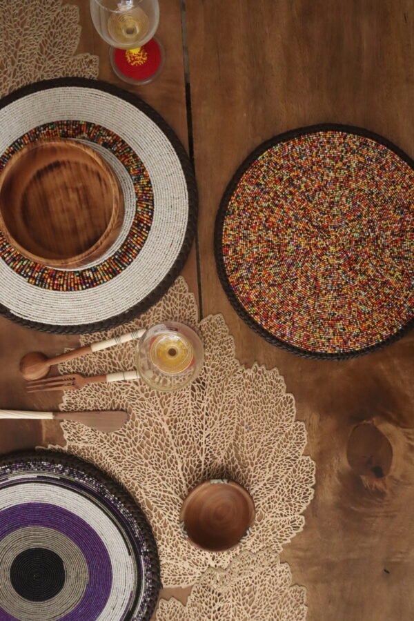 Savanna Trio Patterned Maasai Heritage Placemats Savanna Trio Patterned Maasai Heritage Placemats