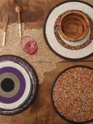 Savanna Trio Patterned Maasai Heritage Placemats Savanna Trio Patterned Maasai Heritage Placemats