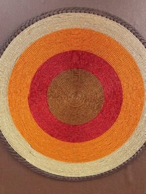 Savanna Glow Gold & Orange Maasai Placemat Savanna Glow Gold & Orange Maasai Placemat