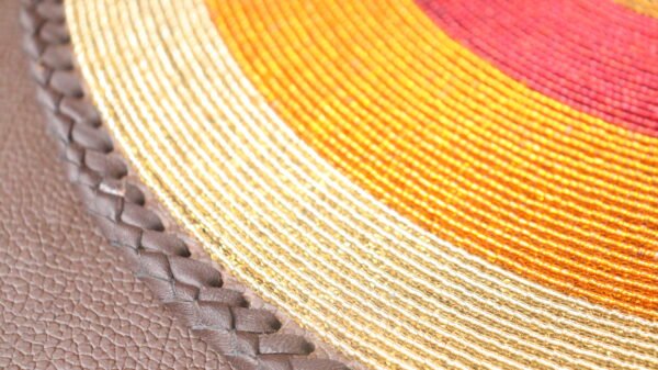 Savanna Glow Gold & Orange Maasai Placemat