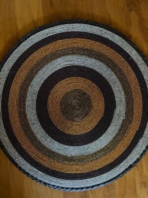 Sunset Rings Fully Beaded Placemat Sunset Rings Fully Beaded Placemat