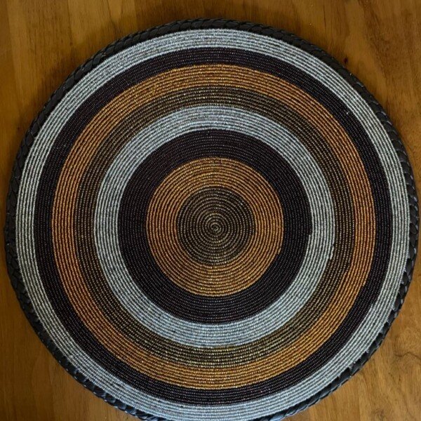 Sunset Rings Fully Beaded Placemat