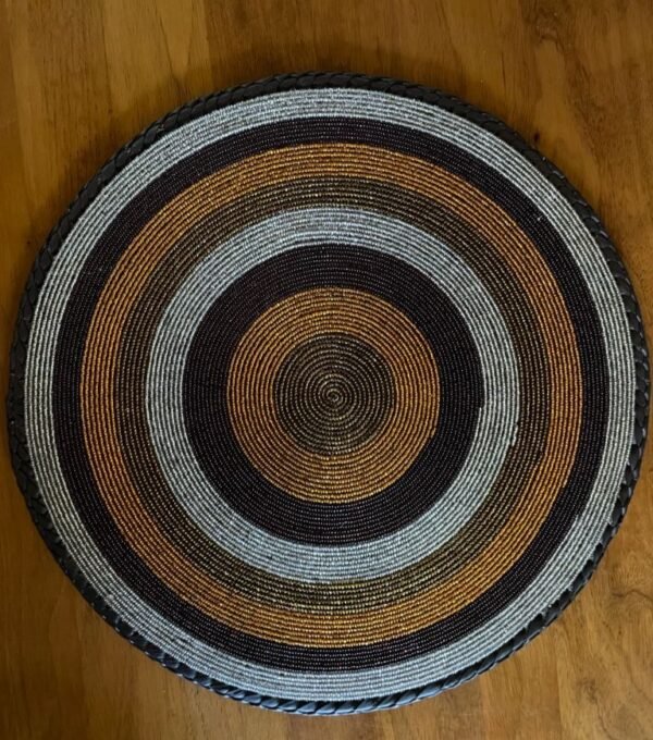 Sunset Rings Fully Beaded Placemat Sunset Rings Fully Beaded Placemat