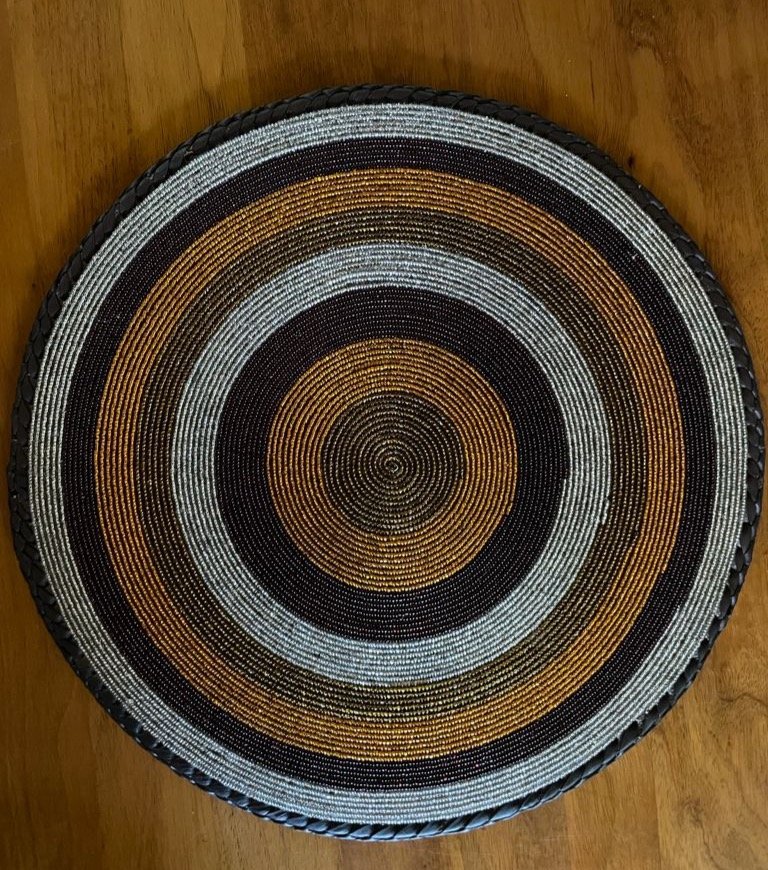 Sunset Rings Fully Beaded Placemat