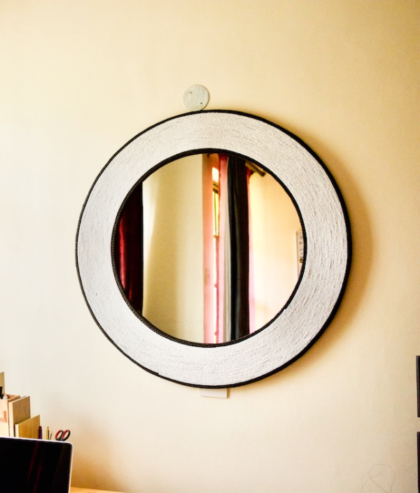 Snow White Maasai Beaded Mirror