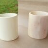 White Soapstone Cups