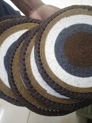 Earthline Brown & Grey Maasai Placemat Earthline Brown & Grey Maasai Placemat