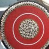 Handmade Maasai Beaded Placemat With Cowrie Shells Handmade Maasai Beaded Placemat With Cowrie Shells