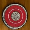 Handmade Maasai Beaded Placemat With Cowrie Shells