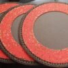 Crimson Flame Half-Beaded Maasai Placemat