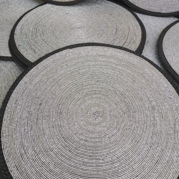 Pearl White Maasai Placemat