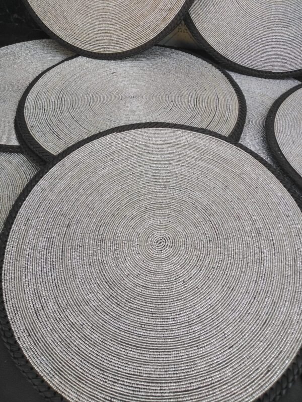 Pearl White Maasai Placemat