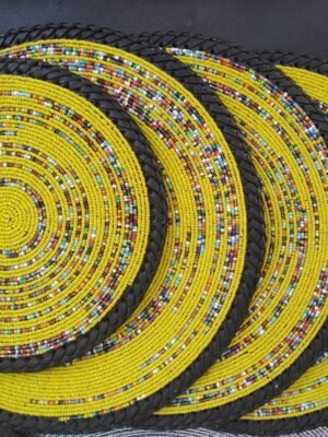 Suncrest Yellow Beaded Placemat Suncrest Yellow Beaded Placemat