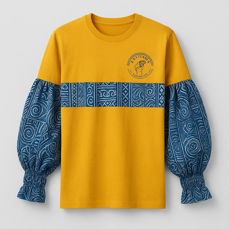 Artisan Duka Long Sleeve Cotton T-Shirt - Women