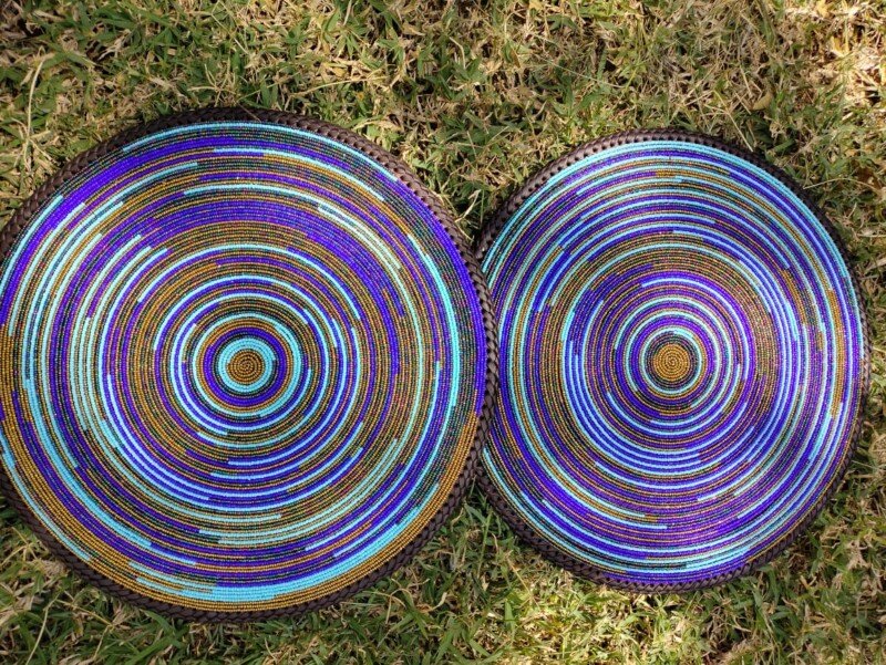 Indigo Mirage Blue & Purple Maasai Placemat