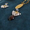 Savanna Zebra Print Beaded Necklace Savanna Zebra Print Beaded Necklace
