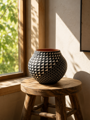 Soapstone Black Vase