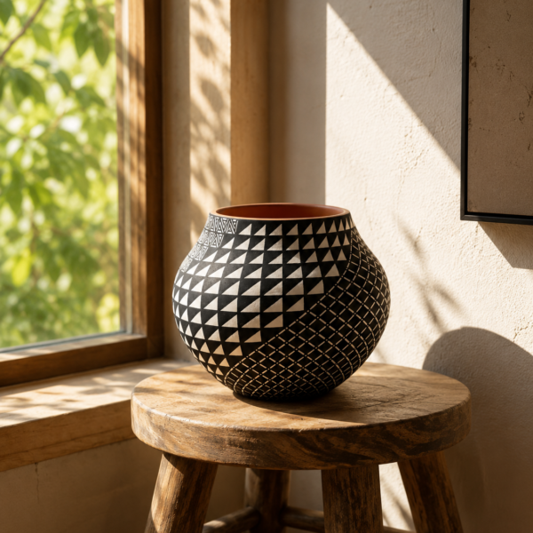 Soapstone Black Vase