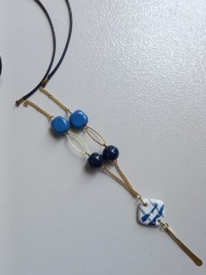 Azure & Indigo Handcrafted Beaded Necklace Azure & Indigo Handcrafted Beaded Necklace