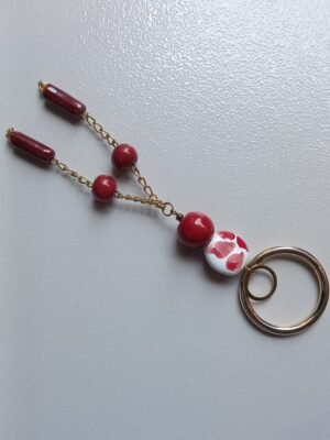 Crimson Loop Beaded Necklace Crimson Loop Beaded Necklace