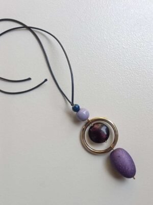 Amethyst Halo Drop Necklace Amethyst Halo Drop Necklace