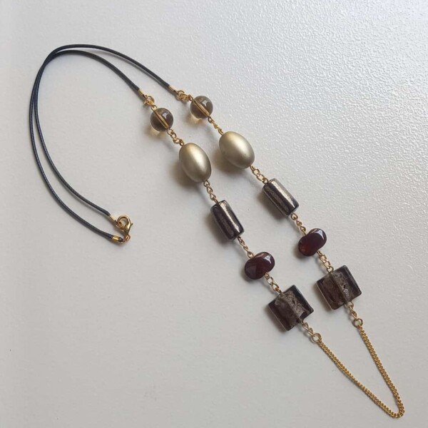 Smoky Terra Drop Necklace