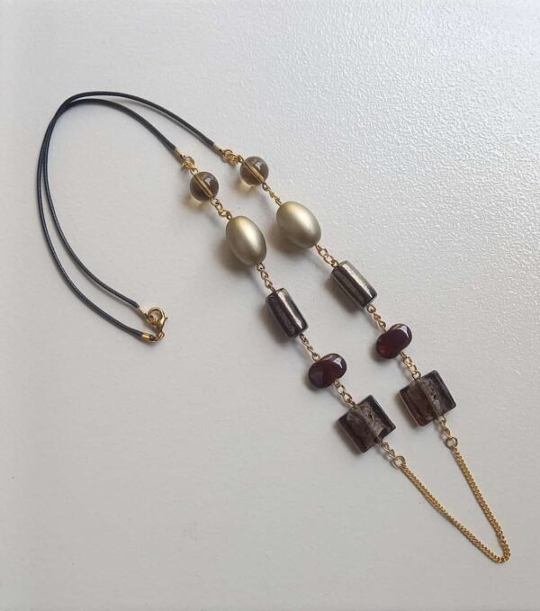 Smoky Terra Drop Necklace