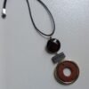 Amber Earth Geometric Necklace
