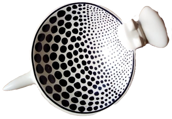 Dotted Soapstone Hippo Bowl