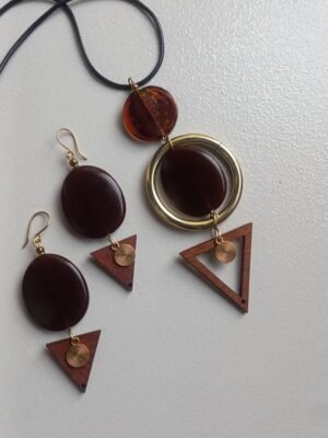 Amber Geometry Jewelry Set Amber Geometry Jewelry Set