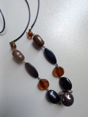Amber Noir Beaded Necklace Amber Noir Beaded Necklace
